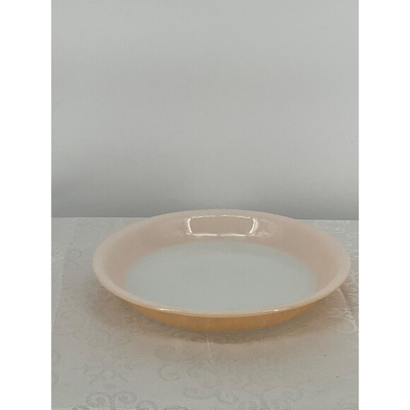 Fire-King Peach Lustre 9-Inch Pie Plate - Picture 1 of 5